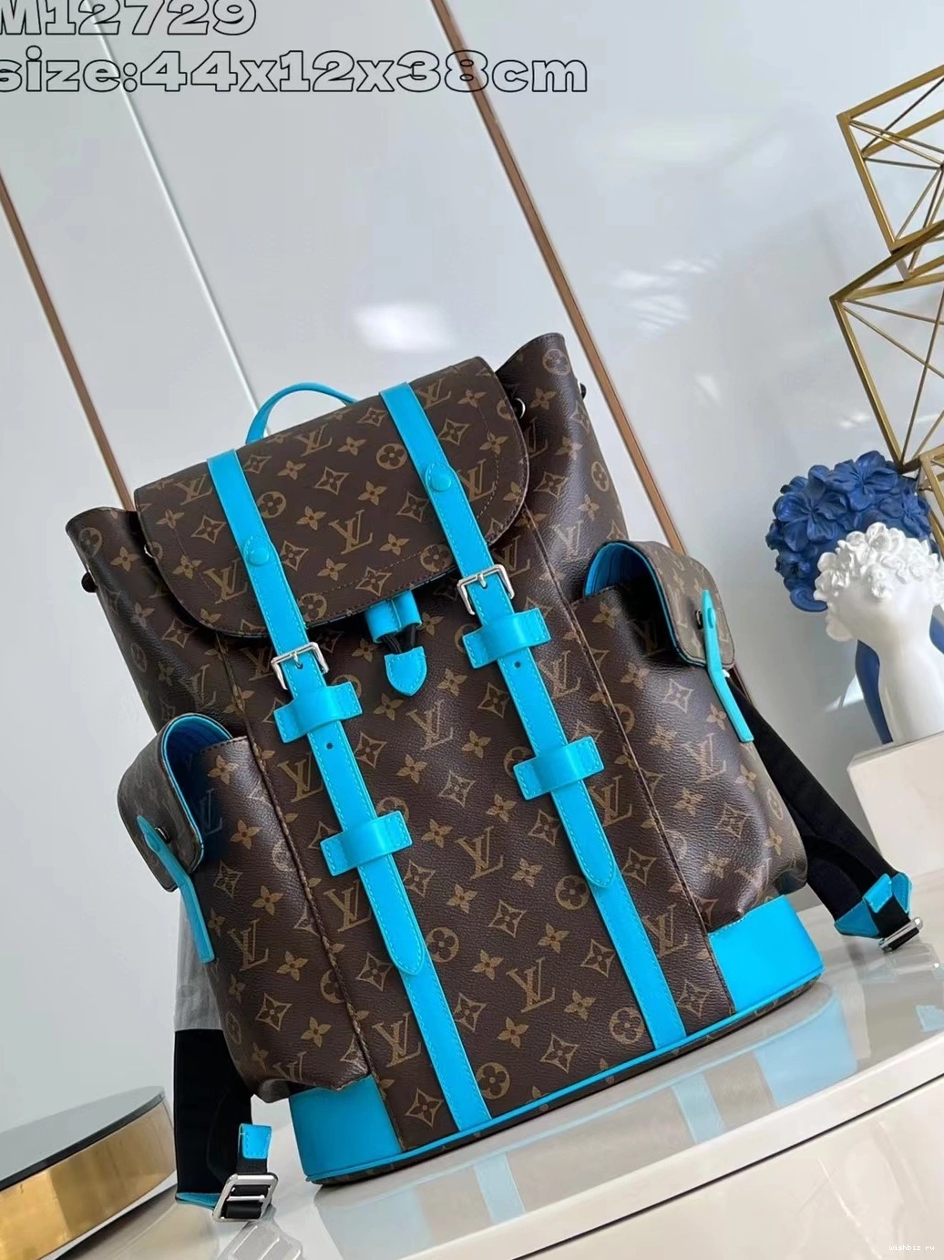 WIS Christopher Vuitton MM-38*44*12.5CM Louis Backpack 0709